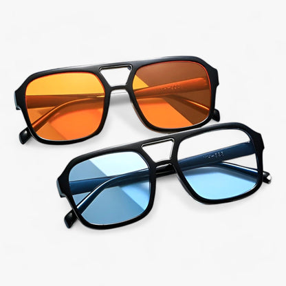 Oversized Square Sunglasses Womens Vintage UV400 Eyewear