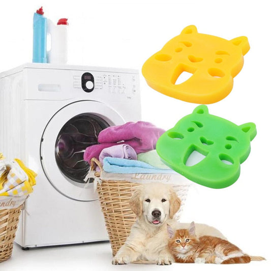 Pet Hair Remover Laundry Sponge  2-Pack Reusable Fur & Lint Eliminator