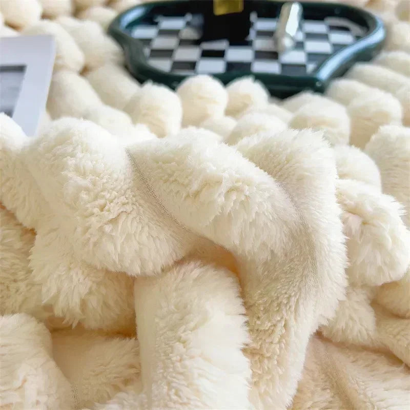 Plush Blanket Warm Thick Soft Luxury Fleece Throw Bed Sofa