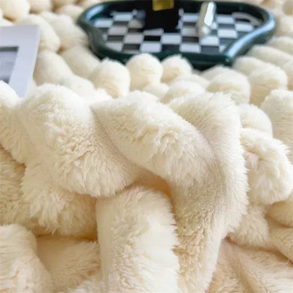 Plush Blanket Warm Thick Soft Luxury Fleece Throw Bed Sofa