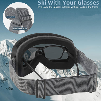 Polarized Ski Goggles Anti Fog Snowboard Glasses Winter Snow Eyewear