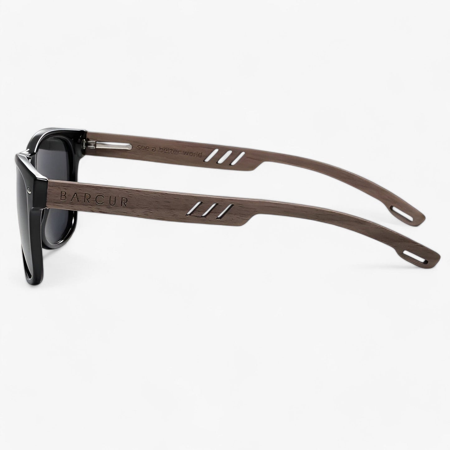 Polarized Wooden Temple Sunglasses UV400 Retro Unisex Eyewear