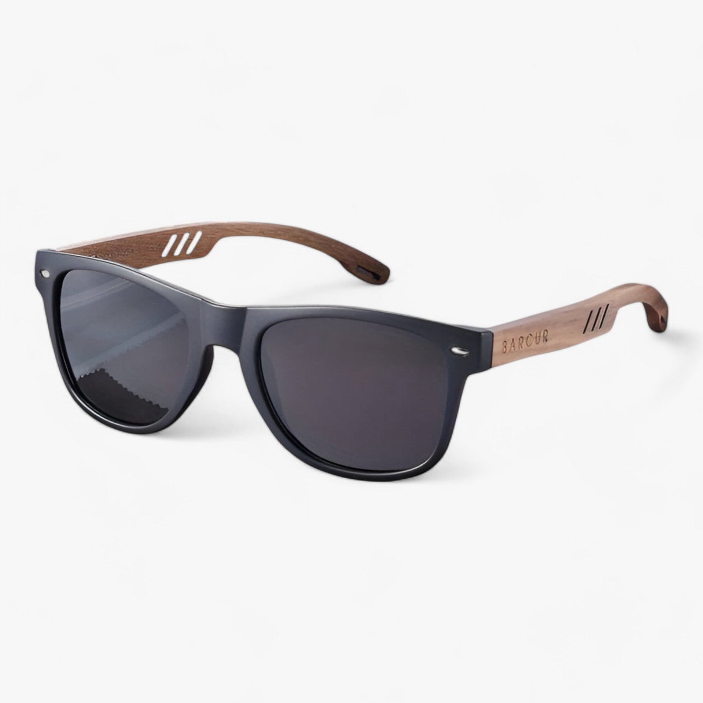 Polarized Wooden Temple Sunglasses UV400 Retro Unisex Eyewear