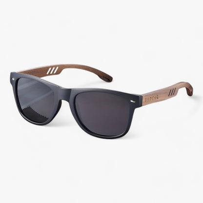 Polarized Wooden Temple Sunglasses UV400 Retro Unisex Eyewear