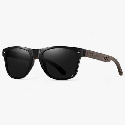 Polarized Wooden Temple Sunglasses UV400 Retro Unisex Eyewear