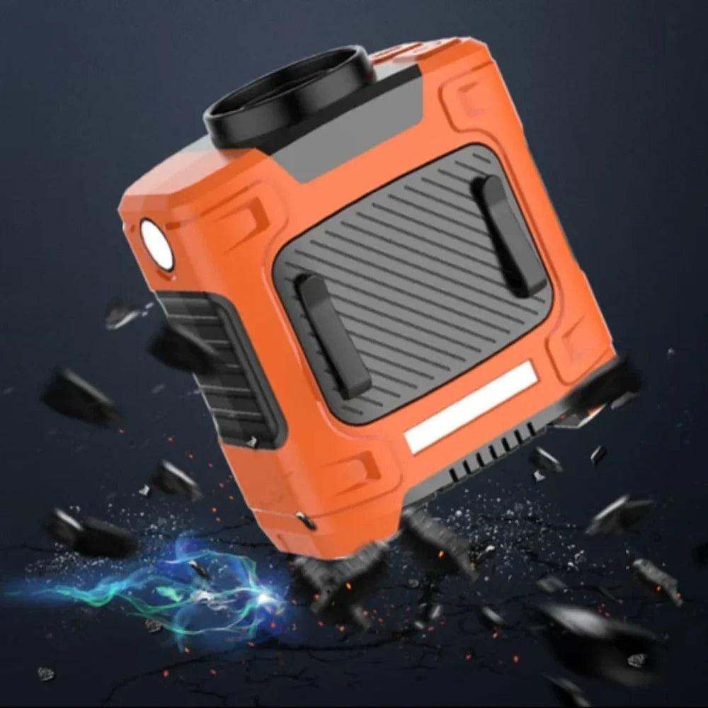 Portable Waist Fan Power Bank Flashlight for Outdoor Use