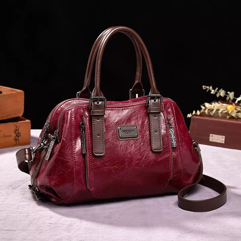 Premium Leather Crossbody Handbag for Everyday Use