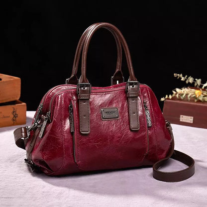 Premium Leather Crossbody Handbag for Everyday Use