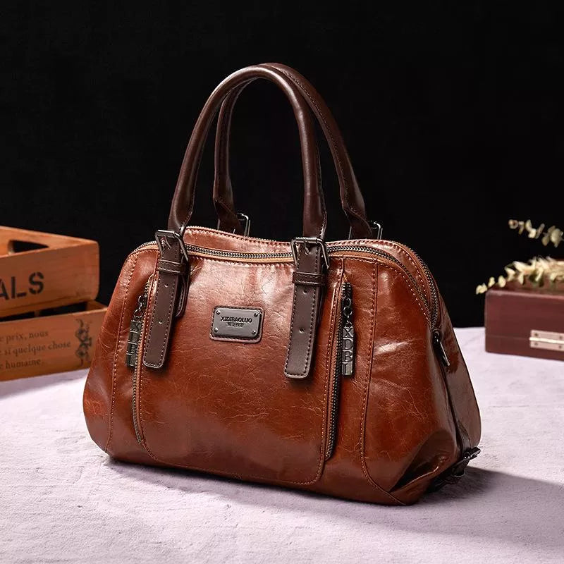 Premium Leather Crossbody Handbag for Everyday Use