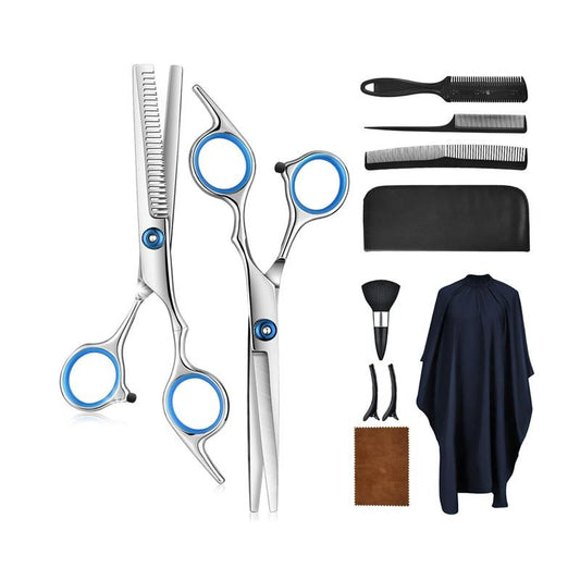 Professional Hair Cutting Kit Stainless Steel Salon Grooming Set