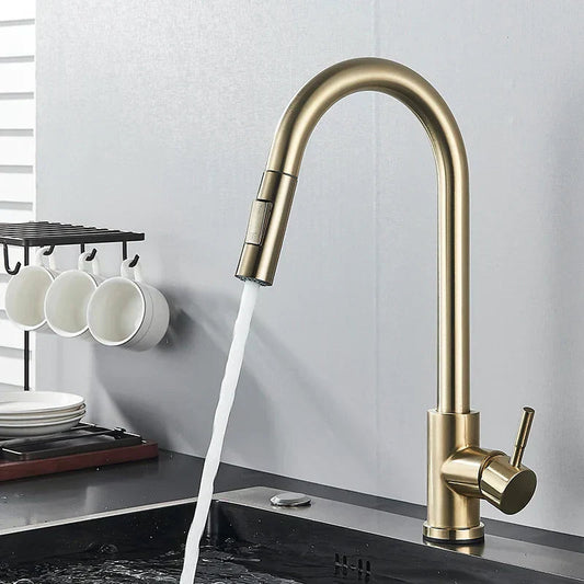 Pull Out Kitchen Faucet 360 Swivel Sink Mixer Tap