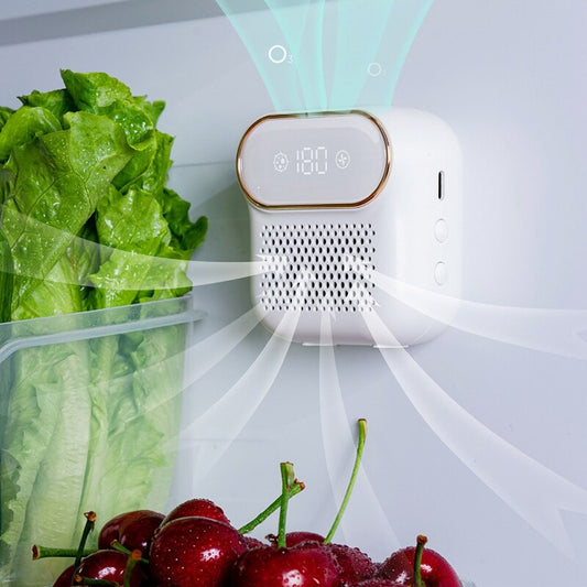 Rechargeable Fridge Deodorizer Ozone Air Purifier for Odor and Bacteria Control
