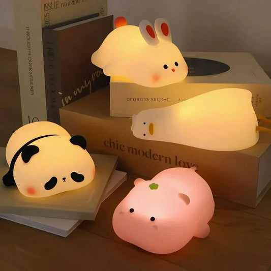 Rechargeable Silicone Animal Night Light for Kids Bedroom