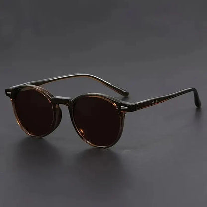 Retro Round Sunglasses Tortoiseshell Lightweight Fashion Eyewear