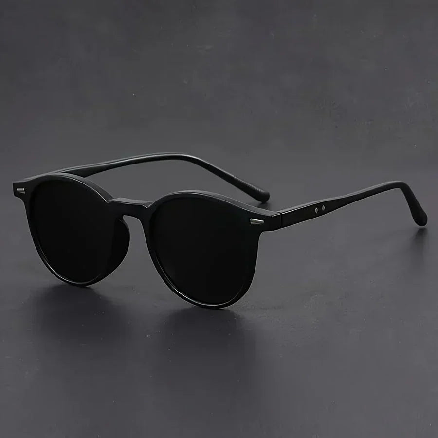 Retro Round Sunglasses Tortoiseshell Lightweight Fashion Eyewear