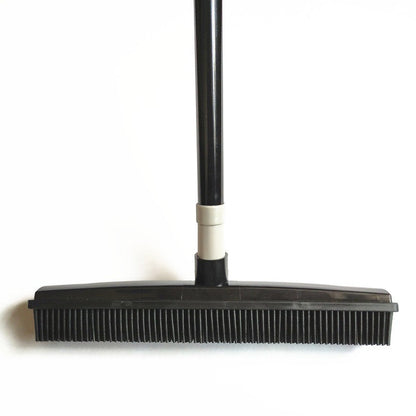 Rubber Broom Pet Hair Remover Multi Surface Cleaning Broom