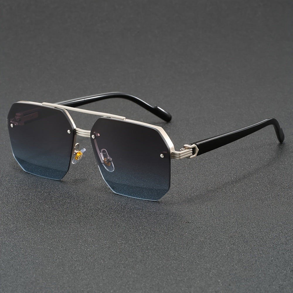 Semi Rimless Glasses Lightweight Fashion Eyewear Frame