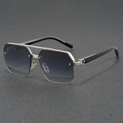 Semi Rimless Glasses Lightweight Fashion Eyewear Frame