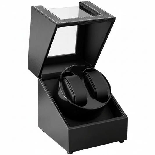 Siendy – Double Automatic Watch Winder with PU Leather Case