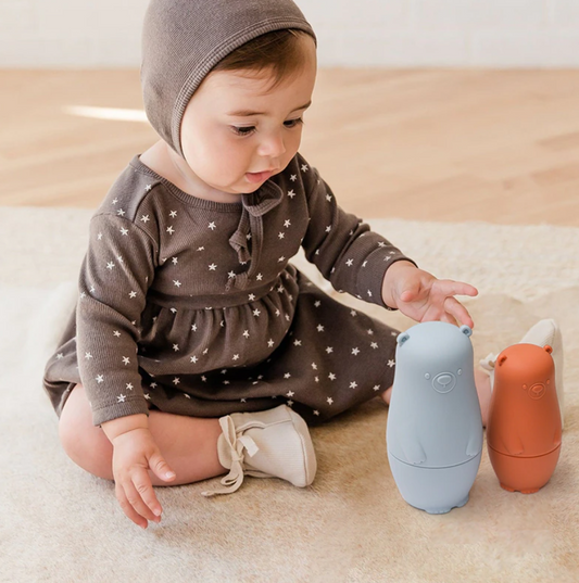 Silicone Nesting Dolls Montessori Stacking Toy Set