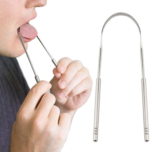 Stainless Steel Tongue Scraper Oral Hygiene Cleaner