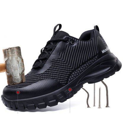 Steel Toe Work Shoes Lightweight Safety Trainers Men