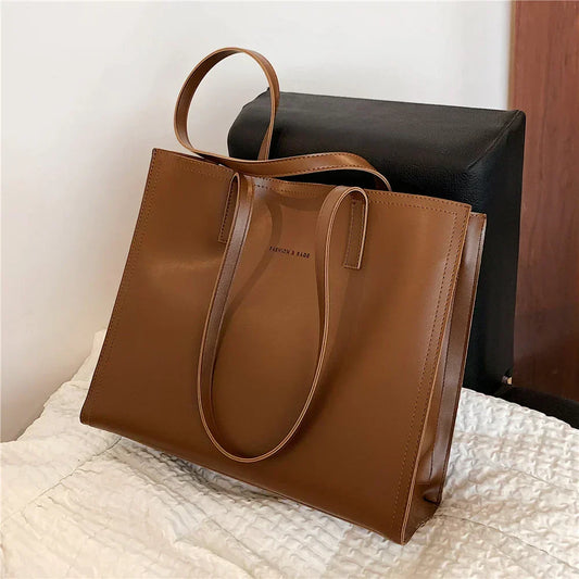 Structured Women's Handbag with Three Compartments