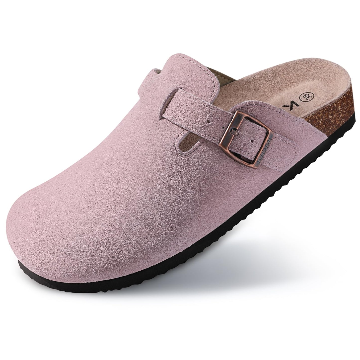 Suede Comfort Sandals Ergonomic Cork Sole Slip On Summer