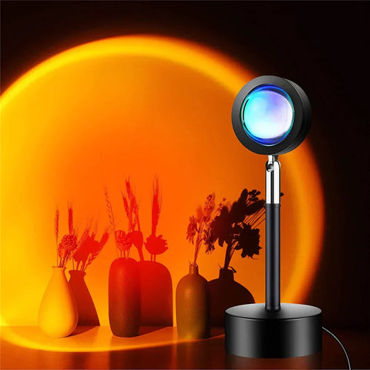 Sunset Mood Lamp with 4 Light Modes – Adjustable Ambient LED Nightlight