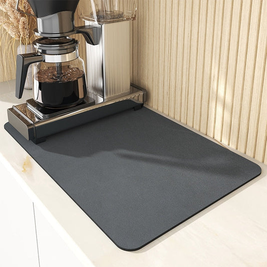Super Absorbent Dish Drying Mat Non Slip Kitchen Drain Mat