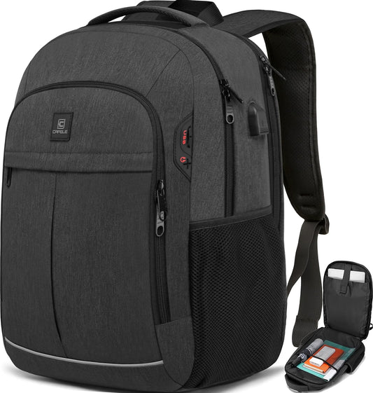 TSA Laptop Backpack 17 Inch USB Travel School Bag