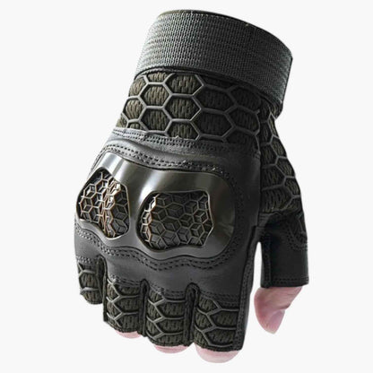Tactical Fingerless Gloves Anti Slip Wear Resistant Outdoor Training Gloves