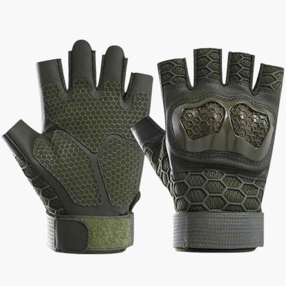 Tactical Fingerless Gloves Anti Slip Wear Resistant Outdoor Training Gloves