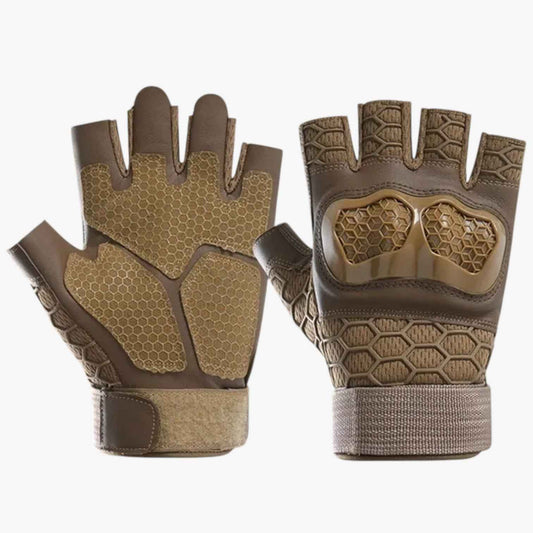 Tactical Fingerless Gloves Anti Slip Wear Resistant Outdoor Training Gloves