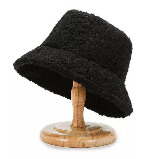 Teddy Bucket Hat Warm Lamb Wool Winter Fashion Hat