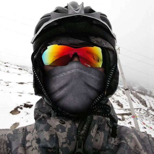Thermal Neck Warmer Winter Fleece Snood Scarf