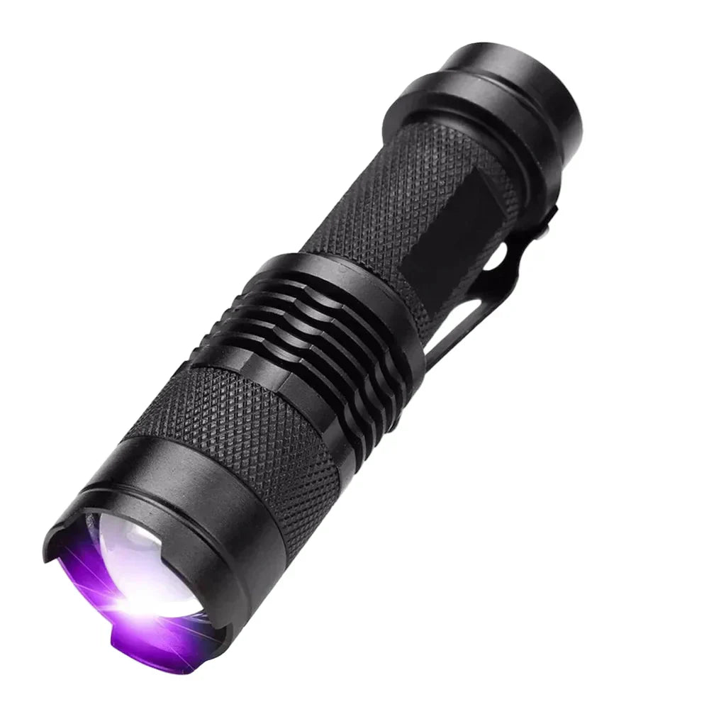 UV Inspection Flashlight Pet Stain Detector Portable Blacklight Urine Detection Torch