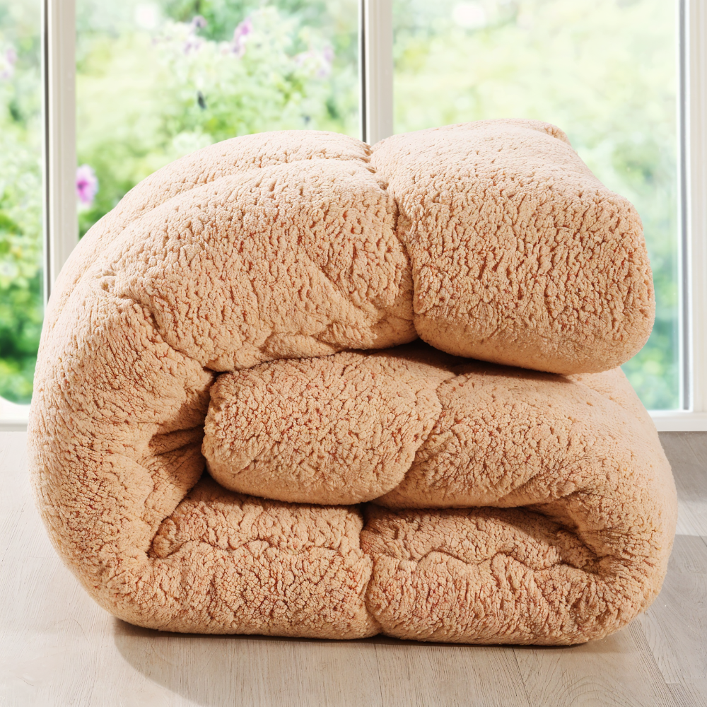 Ultra Soft Winter Quilt Cover Thick Plush Bedding Warm Flannel Blanket