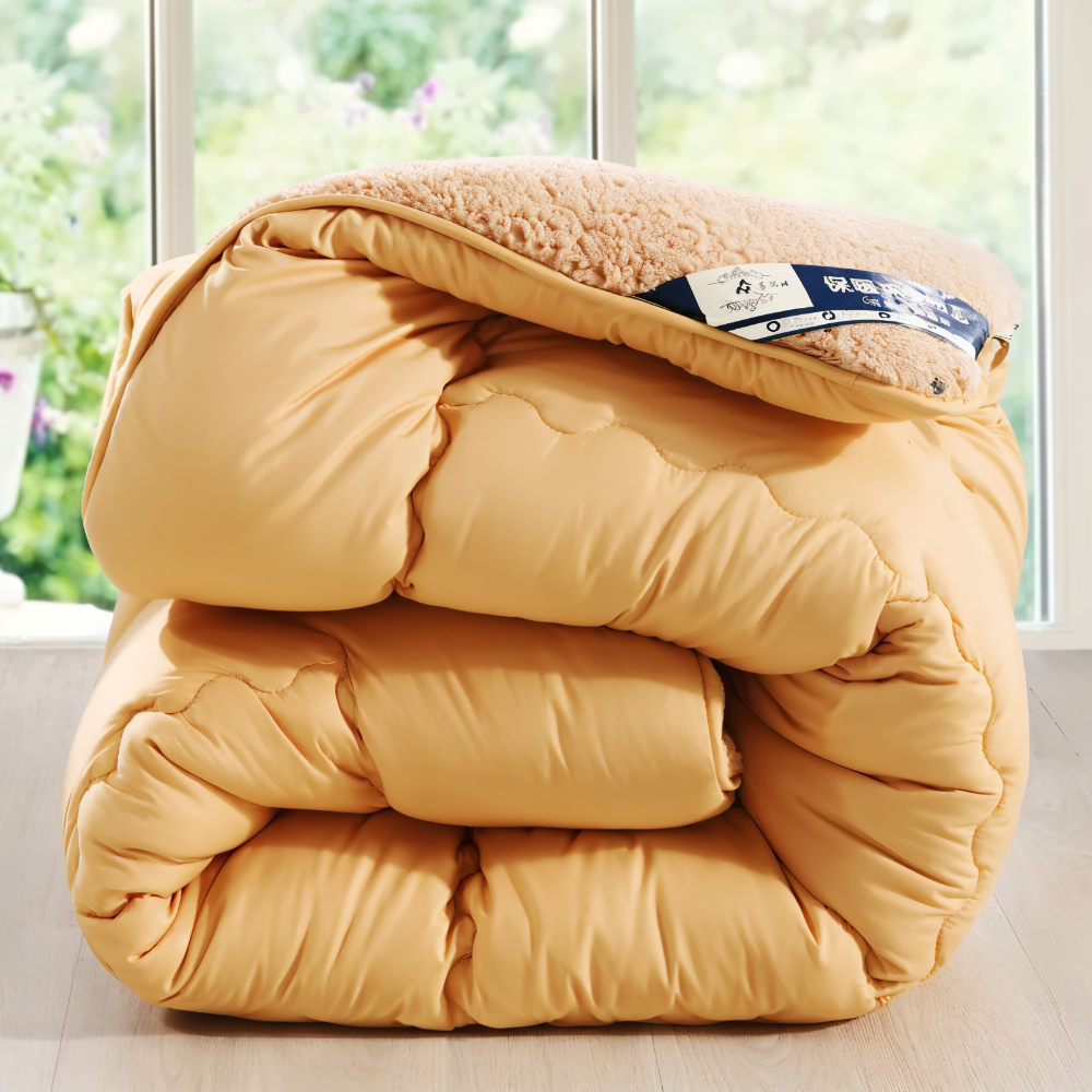 Ultra Soft Winter Quilt Cover Thick Plush Bedding Warm Flannel Blanket