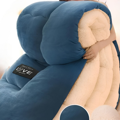 Ultra Soft Winter Quilt Cover Thick Plush Bedding Warm Flannel Blanket