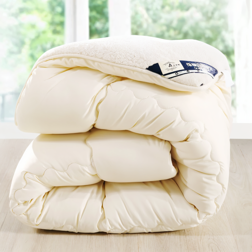 Ultra Soft Winter Quilt Cover Thick Plush Bedding Warm Flannel Blanket