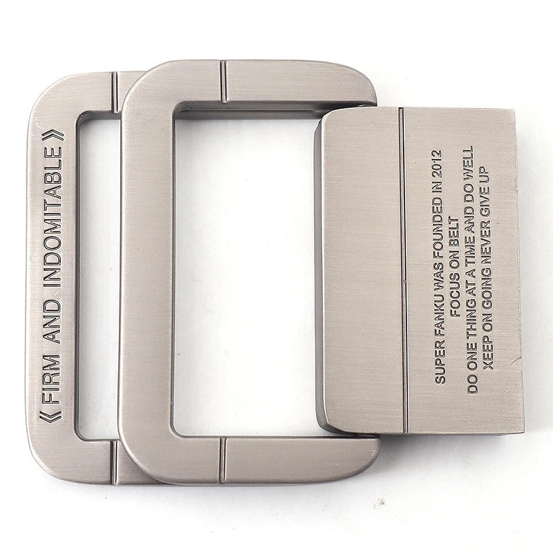 Unisex Canvas Belt Double Ring Buckle Adjustable Waist Strap