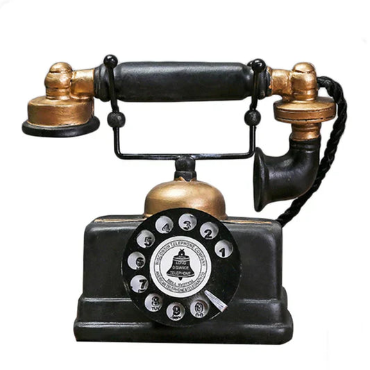 Vintage Antique Telephone Decor Retro Home Ornament