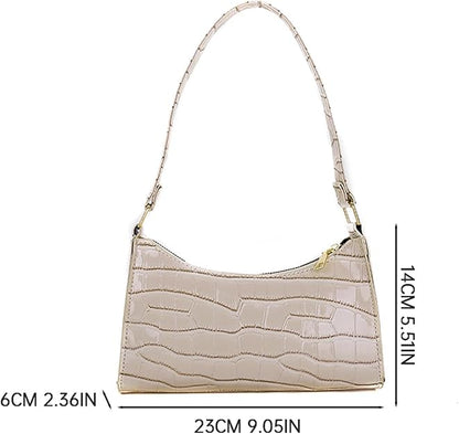 Vintage PU Leather Shoulder Bag for Women Everyday Style
