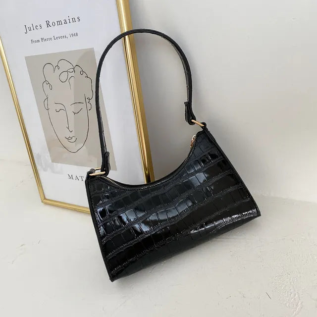 Vintage PU Leather Shoulder Bag for Women Everyday Style