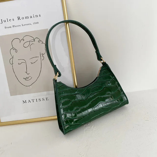 Vintage PU Leather Shoulder Bag for Women Everyday Style