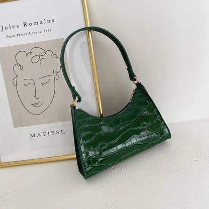 Vintage PU Leather Shoulder Bag for Women Everyday Style