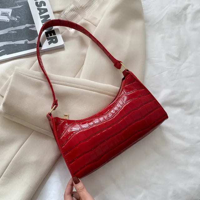 Vintage PU Leather Shoulder Bag for Women Everyday Style