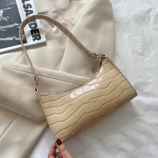 Vintage PU Leather Shoulder Bag for Women Everyday Style