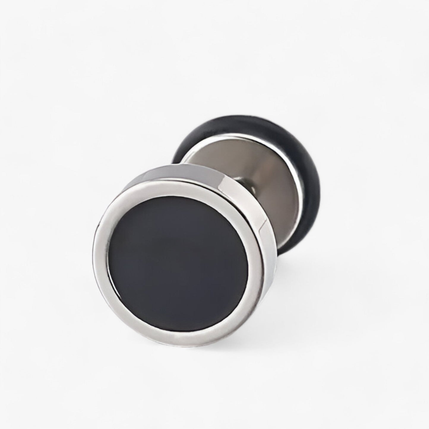 Vintage Titanium Steel Mens Earrings